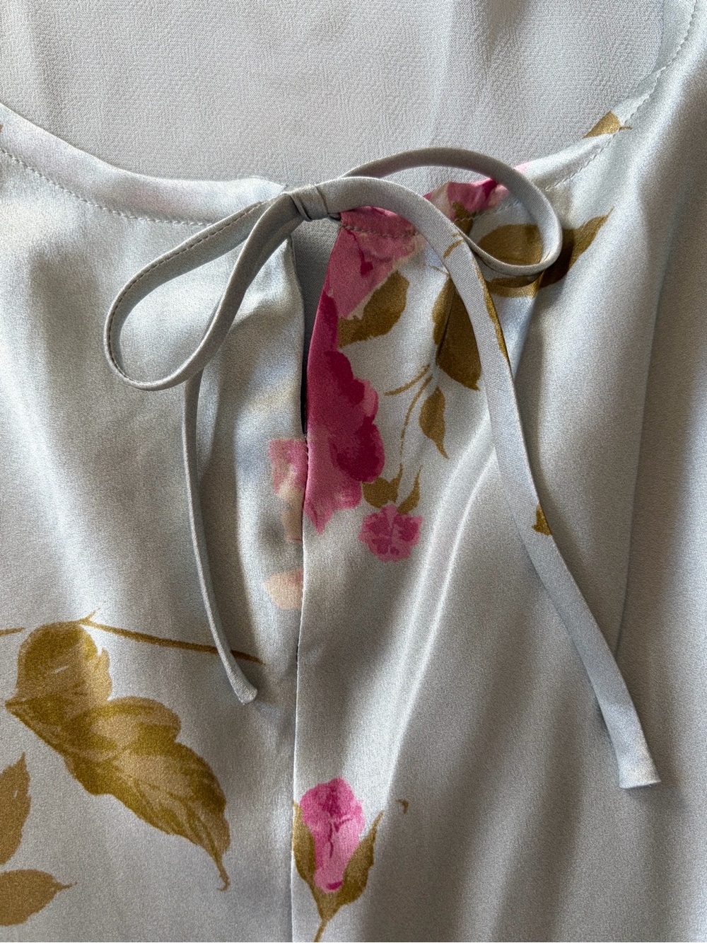 NEW Reformation Anaiis Long Silk Backless Dress Windswept Blue Floral US 6 UK10 - Picture 13 of 16